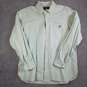 American Living A&Co Men's XXL Button Down Shirt‎ Bundle (2) Striped Eagle Logo